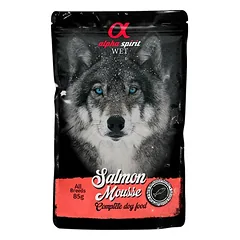 ALPHA SPIRIT WET putėsiai šunims su lašiša 85g 6vnt