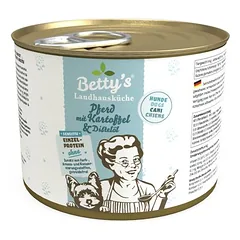 Betty's Landhausküche arkliena su bulvėmis, drėgnas maistas šunims, Arkliena, bulvės ir dagių aliejus 6 x 800g — 2 nuotrauka