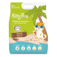 KittyBay Ökologisches Katzenstreu Meow Tai Brauner Maniok