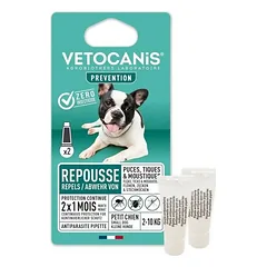 Vetocanis atbaidantis užlašinamas tirpalas nuo erkių šunims (iki 10kg), N2