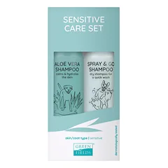 GREENFIELDS Sensitive Care Set kailio priežiūros rinkinys jautrios odos šunims, 2x250ml