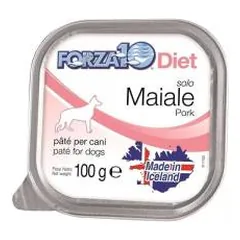 Forza10 Solo Diet Pork drėgnas maistas šunims, su maisto netoleravimu ir alergijomis, 100 g nuotrauka
