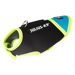 Julius IDC Neoprene šunų drabužiai Aquamarine - neopreninė striukė šunims, juoda su mėlyna, Mini — 3 nuotrauka