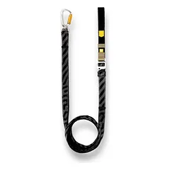 WOOLLY WOLF Roam Adjustable Leash reguliuojamas pavadėlis, juodas