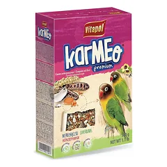 Vitapol Karmeo Premium lesalas paukščiams, skirtas agapornams-neišskiriamosioms papūgėlėms, 500 g