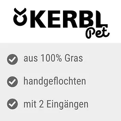 Kerbl Pet žolės namelis XL, L 37 x B 30 x H 28 cm — 2 nuotrauka