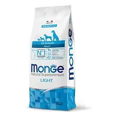 Monge Dry Dog Natural Superpremium Spec. Line All Breeds Adult Light sausas maistas šunims su lašiša, 12 kg