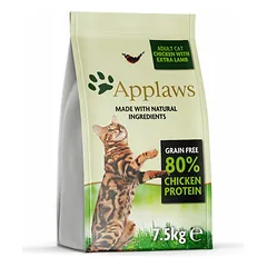 Applaws Cat Adult su vištiena ir ėriena, sausas maistas katėms 7,5 kg