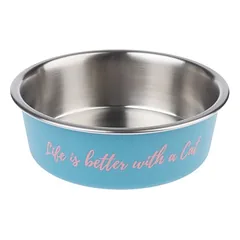 TIAKI Edelstahlnapf "Better With A Cat"