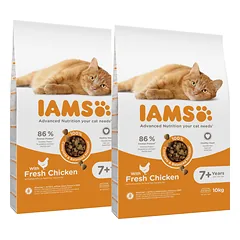 IAMS for Vitality vyresnėms katėms su šviežia vištiena 20 kg (2 x 10 kg)