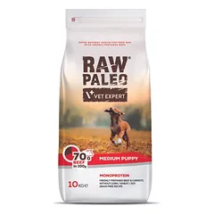 Raw Paleo sausas maistas vidutinių veislių šuniukams su jautiena 10 kg