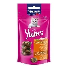 Vitakraft Cat Yums Vištienos ir žolės užkandis 40g