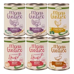 Lukullus Menu Gustico drėgnas maistas šunims, ekonominė pakuotė 24 x 400 g — 3 nuotrauka