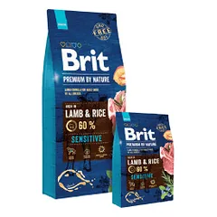 Brit Premium by Nature Lamb & Rice sausas pašaras šunims
