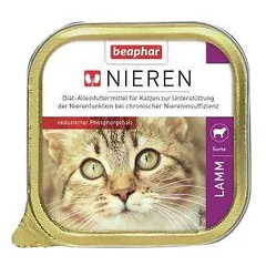 Visavertis dietinis kačių ėdalas (paštetas): Beaphar NIERDIEET LAMM 100g.