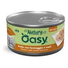 Oasy Natury Soft Jelly konservai su vištiena, sūriu ir kukurūzais šunims