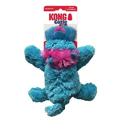 KONG Cozie Bright Medium žaislas šunims su papildomu medžiagos sluoksniu ilgesniam tarnavimui, minkštas pliušas — 3 nuotrauka