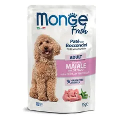 Monge Fresh Adult konservai su kiauliena ir daržovėmis šunims - Zoobaze