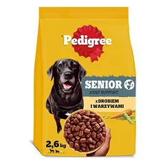 PEDIGREE Senior su vištiena ir daržovėmis 2,6 kg sausas maistas vyresniems šunims