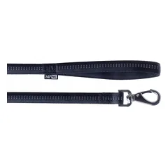 Happet Soft Style šunų pavadėlis su atšvaitais, juodas, M dydis, 1,5 cm — 3 nuotrauka