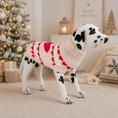 PAW COUTURE gyvūnų augintinių megztinis, rožinis su širdele