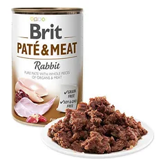 BRIT CARE triušienos paštetas su mėsa, drėgnas maistas šunims 400 g — 2 nuotrauka