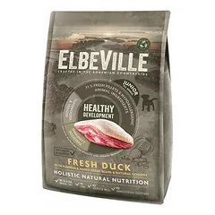 ElbeVille Puppy and Junior All Breeds Fresh Duck Healthy Development, sausas maistas šuniukams 4 kg