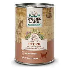 WILDES LAND Classic Adult Horse with Sweet Potato konservai šunims su arkliena ir batatais, 400 g