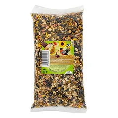 Mišinys paukščiams su miltų kirmėlėmis ir dviejų rūšių lajaus granulėmis, 800 g