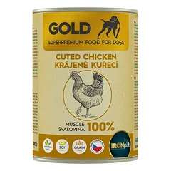 IRONpet Gold Dog Chicken cut muscle vištienos raumens konservai šunims