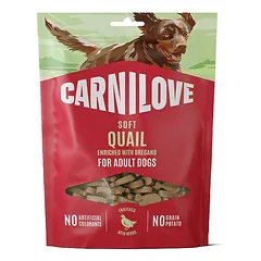 Carnilove Soft Quail with Oregano skanėstai šunims, 200 g
