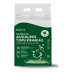 Tofu kraikas katėms Aloe Vera (Alijošiaus) kvapo 6L x 8 vnt ( dėžė )