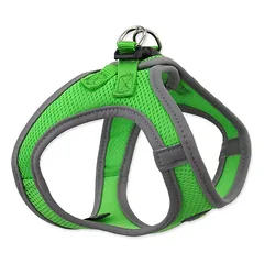 Dog Fantasy Harness Puppy M Lime krūtinės diržas šuniukui, atspindintis, reguliuojamas, 41-46 cm