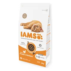 IAMS sausas maistas kačiukams su vištiena, 3 kg