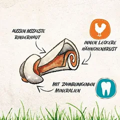 8in1 Pro Dental kramtomieji kaulai su višta, skanėstai šunims, 80 - 124 g — 4 nuotrauka