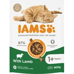IAMS sausas maistas katėms su ėriena, 800g