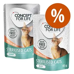 Gemischtes Sparpaket Concept for Life getreidefrei Gelee & Soße 24 x 85 g