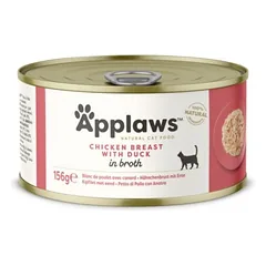 Applaws Cat Chicken Duck konservai katėms su vištiena ir antiena sultinyje, 156 g