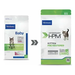 Virbac HPM Cat Kitten Pre Neutered 400 g — 2 nuotrauka