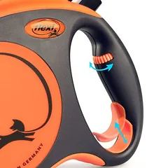flexi Xtreme juostinis pavadėlis, oranžinis, 5 m, Papildomas priedas: Multibox, juoda — 4 nuotrauka