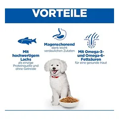 Hill's Science Plan Hypoallergenic Adult Small & Mini su lašiša, sausas maistas šunims, 5 - 9,9 kg — 4 nuotrauka