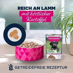 Eukanuba Puppy Reich an Lamm mit Kartoffeln