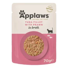 Applaws Cat Tuna Fillet guliašas su tunu ir krevetėmis katėms, 70 g parduotuvėje pet24.lt