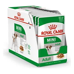 ROYAL CANIN Mini Adult 12x85g drėgno maisto padaže suaugusiems mažų veislių šunims