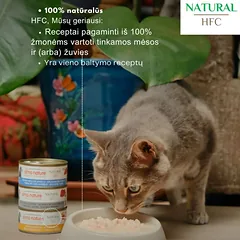 Almo Nature HFC Natural Chicken with Cheese konservai katėms su vištiena ir sūriu, 24 x 70 g — 3 nuotrauka
