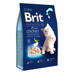 Brit Premium by Nature Kitten Chicken sausas maistas kačiukams