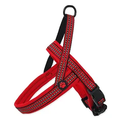 Active Dog Harness Neoprene XS Red pakarpų diržas šunims, krūtinės apimtis 40-45 cm, 1.5 cm pločio