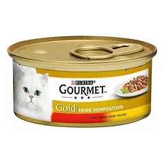 Purina Gourmet Gold Duo Mousse Beef and Chicken 85 g nuotrauka