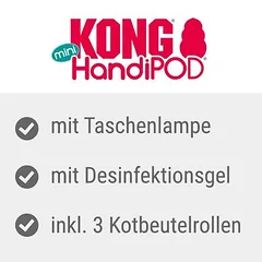 KONG HandiPOD Mini pradinis rinkinys šunų atliekų surinkimui, 5 dalių rinkinys — 5 nuotrauka