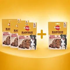 PEDIGREE® Ranchos™ Superfoods su kalakutiena 3x70g + 70g NEMOKAMAI